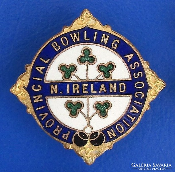 Northern ireland provincial bowling association flawless pin badge 3.3 Cm