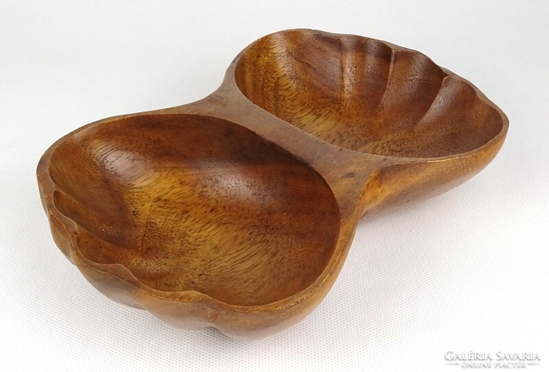 1L390 carved Philippine marked wooden bowl 22.5 Cm