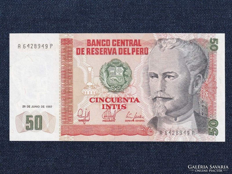 Peru 50 inti bankjegy 1987 (id63235)