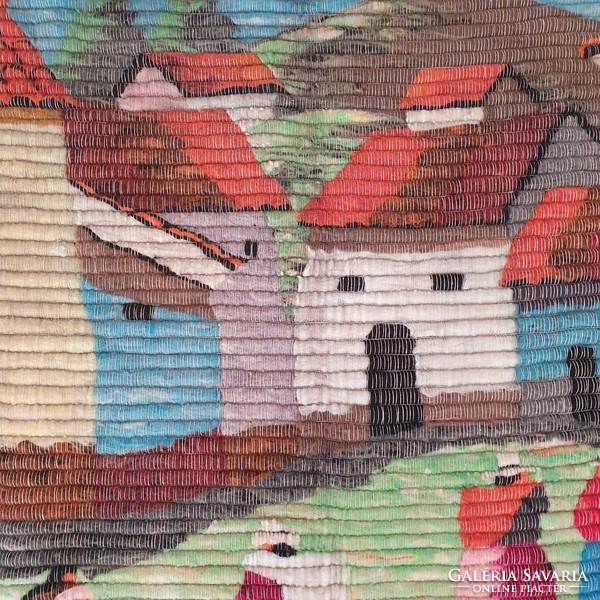 Perui láma gyapjú falikárpit, faliszőnyeg