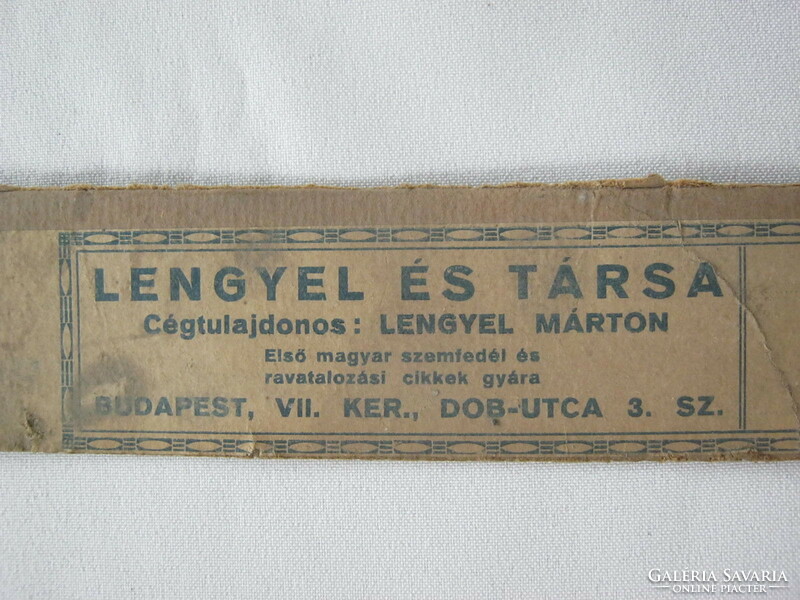 Old paper label