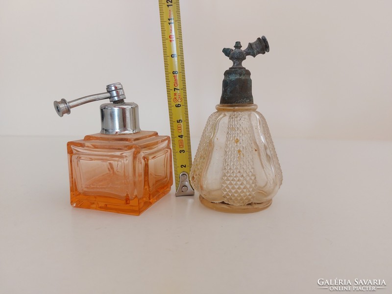 Régi parfümös üveg vintage kölnis palack 2 db