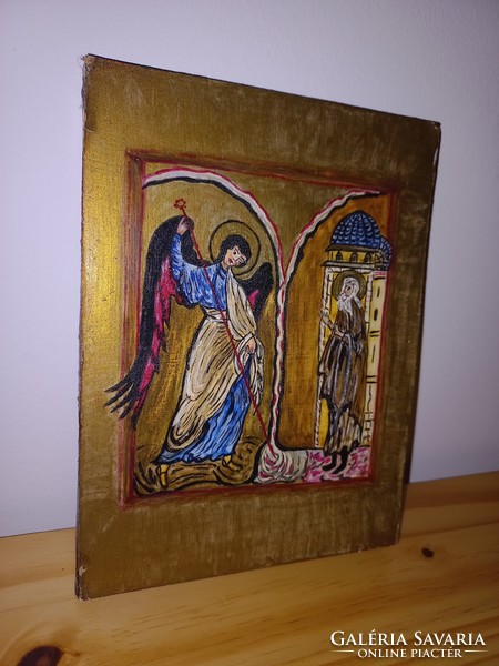 Mihály arkangyal csodatétele, szent kép 20x15cm