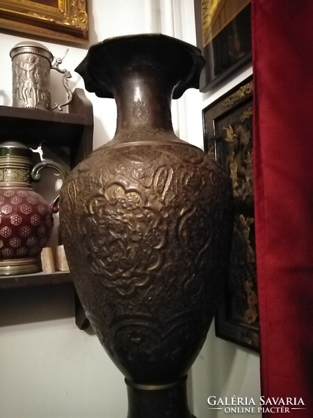 Antique Arabic Persian copper vase 66cm