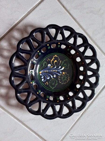 Haban ceramic plate with openwork edge, wall decor 19cm