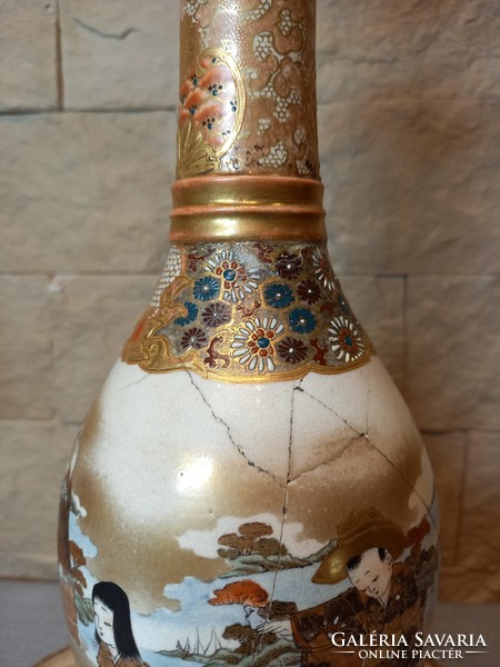 Japanese kyoto lamp vase.C1910
