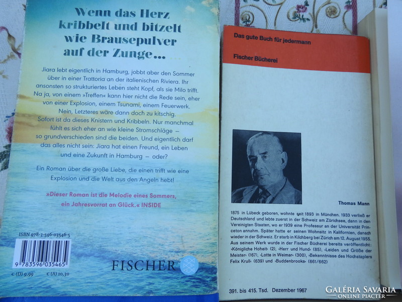 German-language novels at piece rate fischer book publishing house