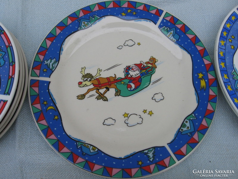 Retro kgg-götz children's plate, coaster, mug with Santa Claus