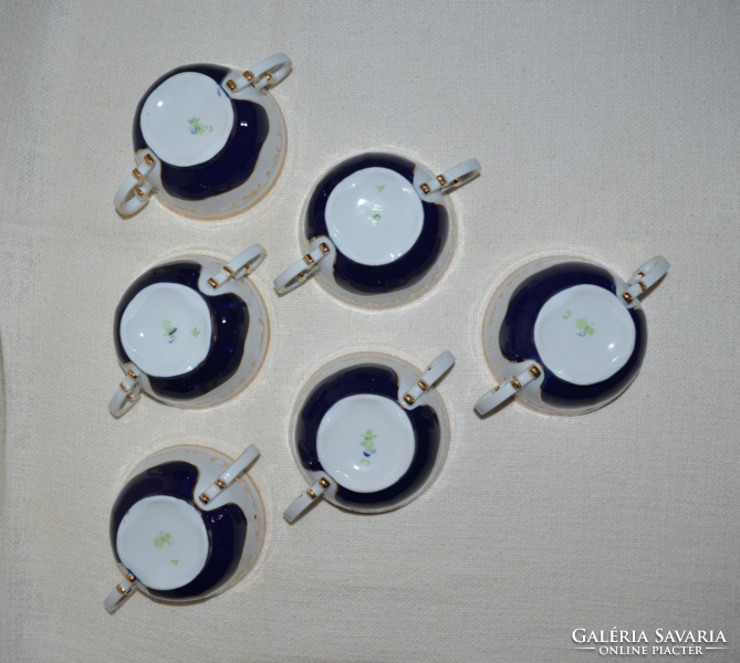 Zsolnay pompadour soup cups ( dbz 00111 )