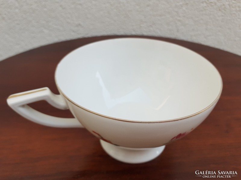 Régi porcelán art deco talpas csésze H C Schlaggenwald