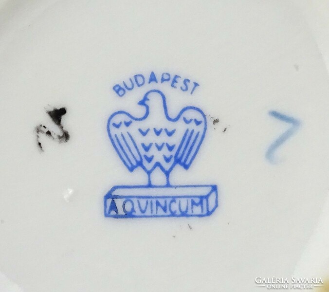 1L480 3 pieces of porcelain with old Hévíz inscription