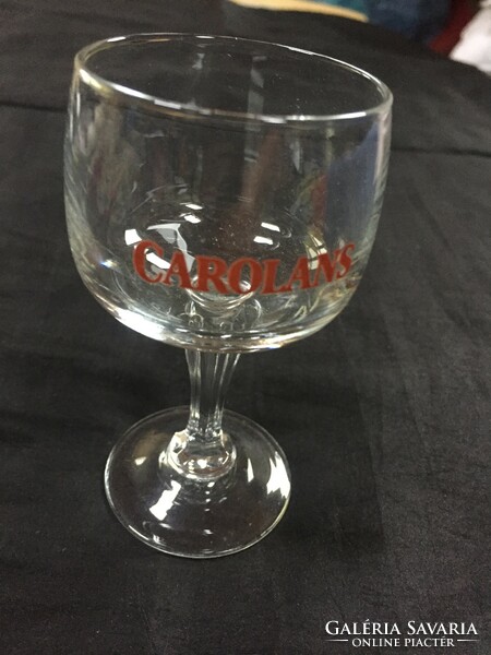 Carolans felirattal likőrös talpas üveg pohár (302)