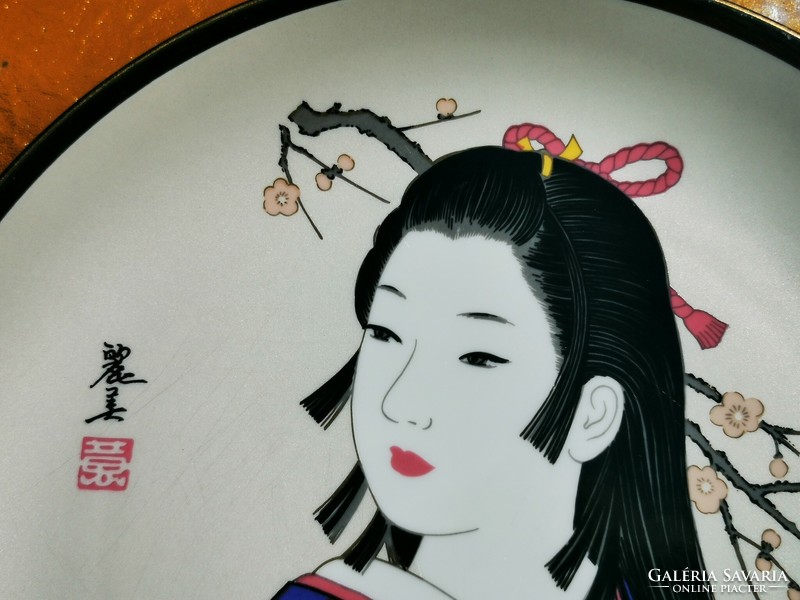 Geisha, Japanese decorative bowl