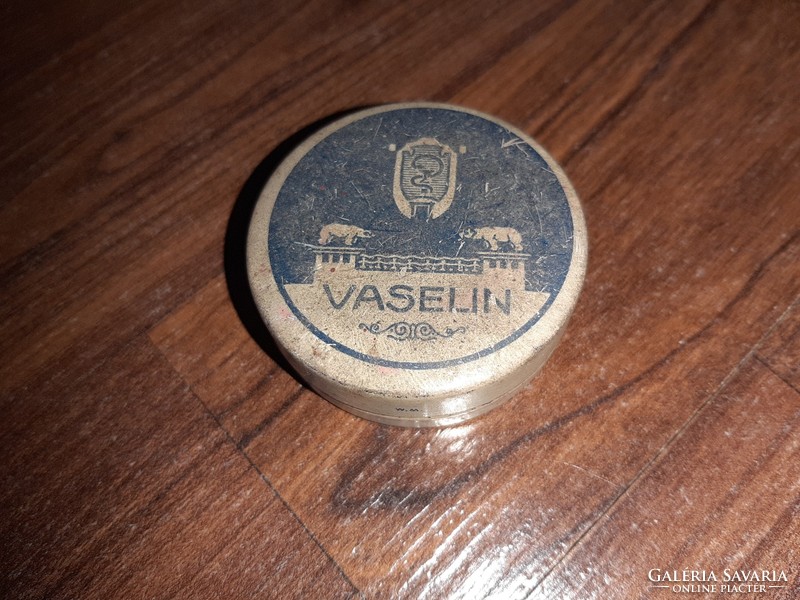 Antik fémdoboz Vaselin