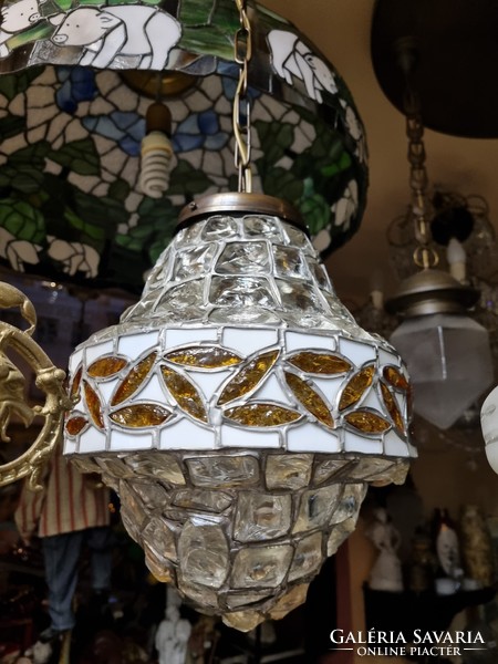 Old restored tiffany pendant lamp