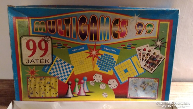 Retro ,vintage  -Multigames 99 -  társasjáték gyűjtemény- 99 játék