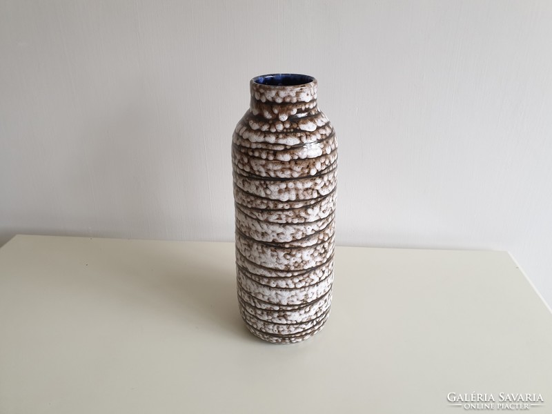Retro régi nagy méretű kerámia váza 40,5 cm
