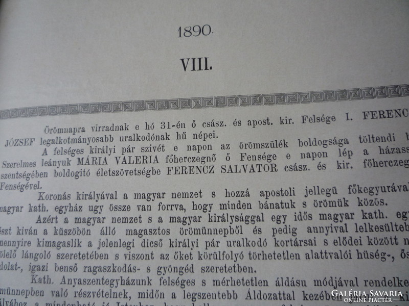 Nagyvárad pastoral letters 1886.