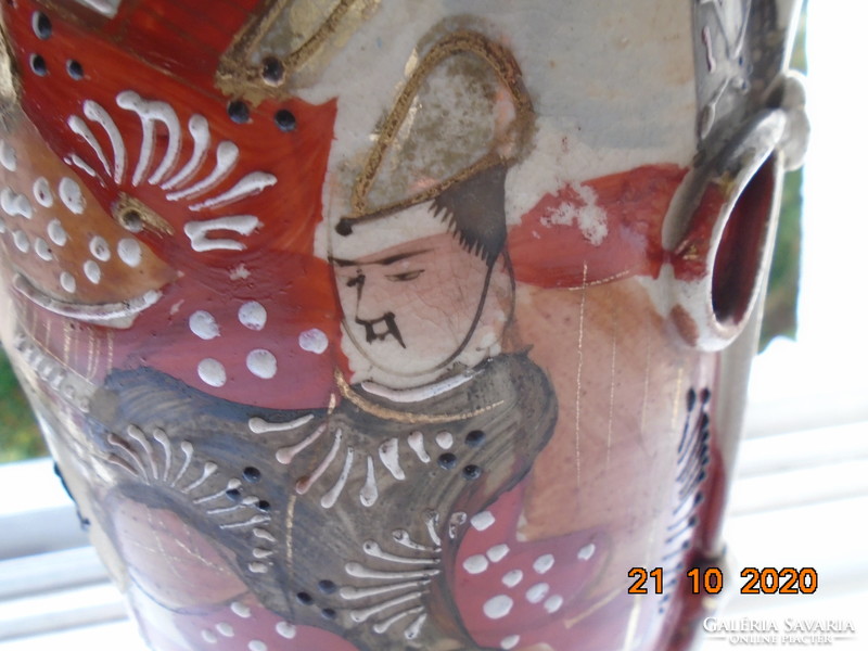 19.sz japán Satsuma Kyoto Shinto váza