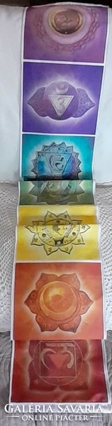7 csakra szimbólumos fali függő dísz, spirituális dekoráció