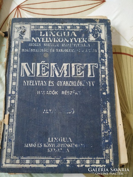Lingua nyelvkönyvek: Német nyelvtan és gyakolrókönyv - háború előtti - gyűjtőnek