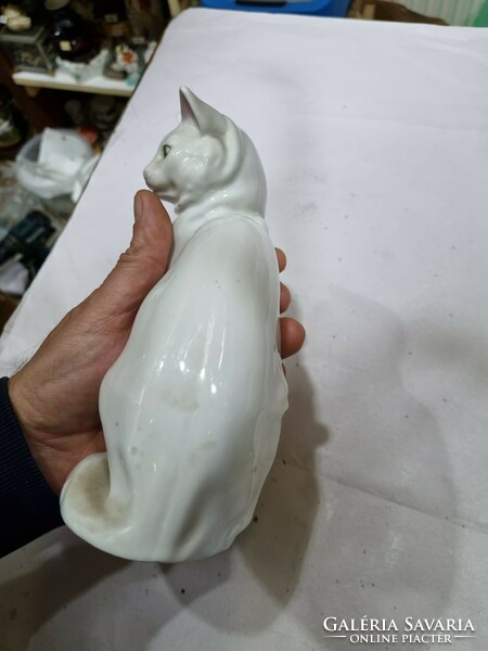 Régi német porcelán cica