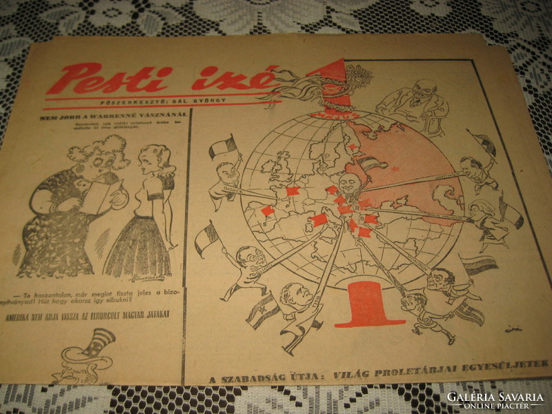 Pest city, May 1, 1948. Festive edition 4 pages, excellent condition original issue!!
