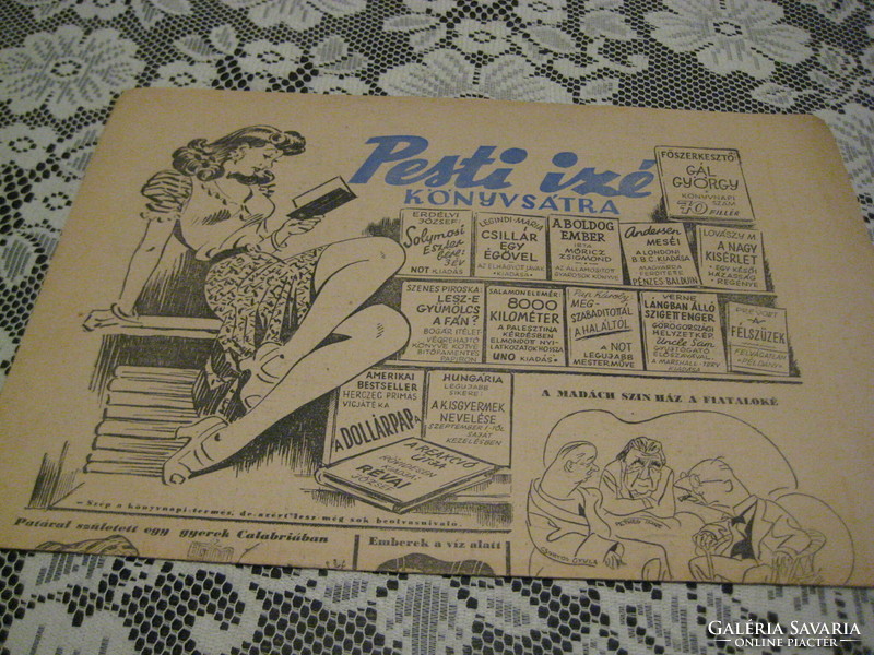 Pesti izé 1948 June 8, book day holiday edition 4 pages, excellent condition original issue!!