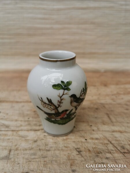 Herend Rothschild patterned mini vase with lid