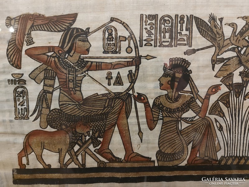 Egyptian portrait of life on papyrus 320