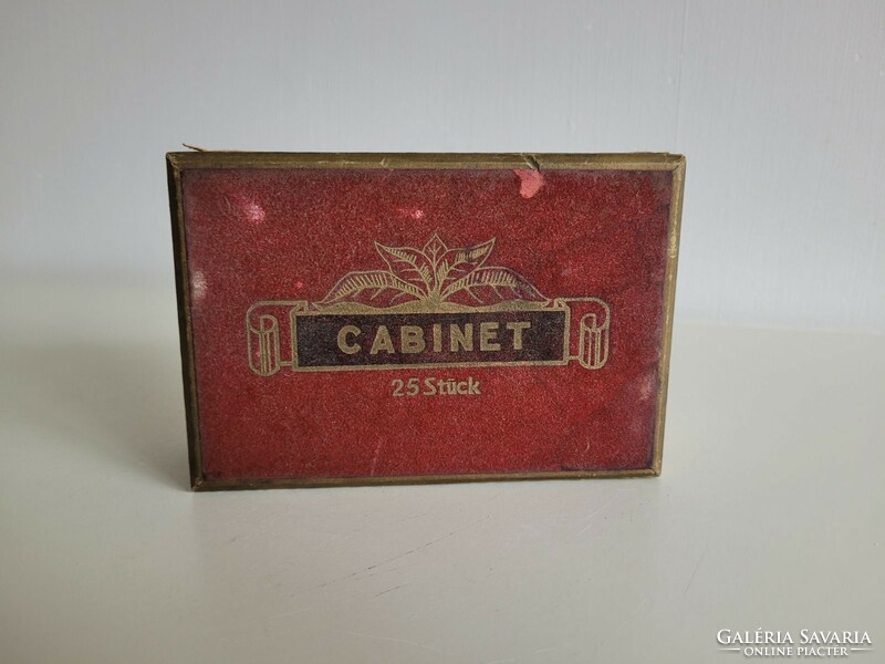 Wooden box cigar box with old cabinet inscription