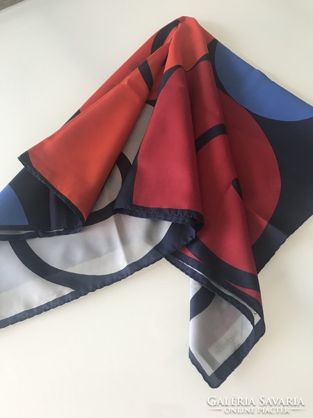 Vintage pierre michelle scarf with abstract pattern, 77 x 77 cm