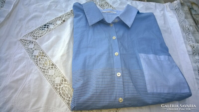 Gerry weber men's shirt with button-up sleeves, v. Blue l-xl