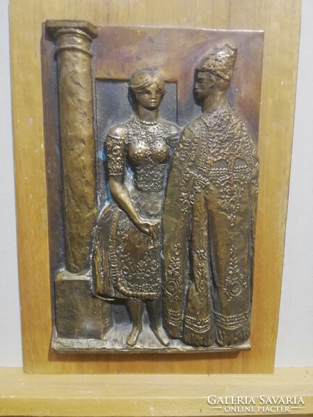 Gallery relief of István Juhász Nagy with his lover
