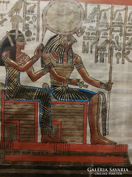Egyptian portrait on papyrus - signed 321