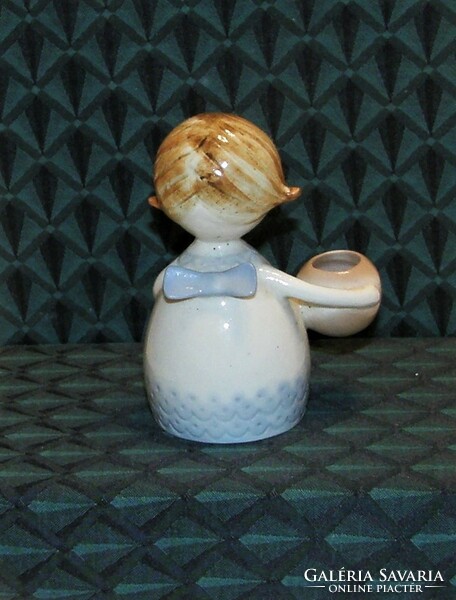 Angyalka - aquincumi aqua painted porcelain