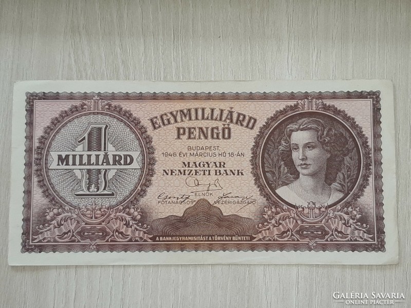 One billion pengő 1946 in good condition