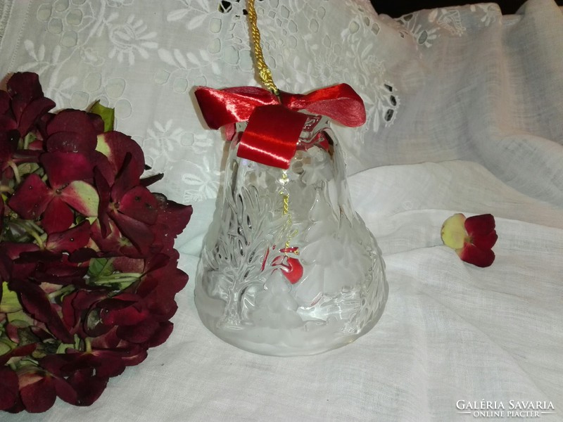 Christmas glass crystal bell...