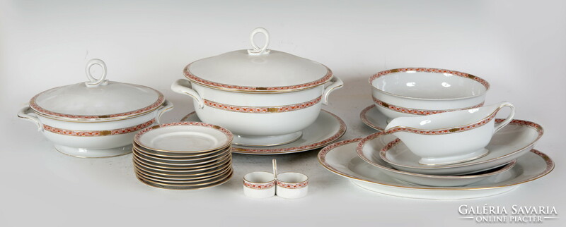 Apponyi (orange) tableware from Herend - a rare piece made for hotels!