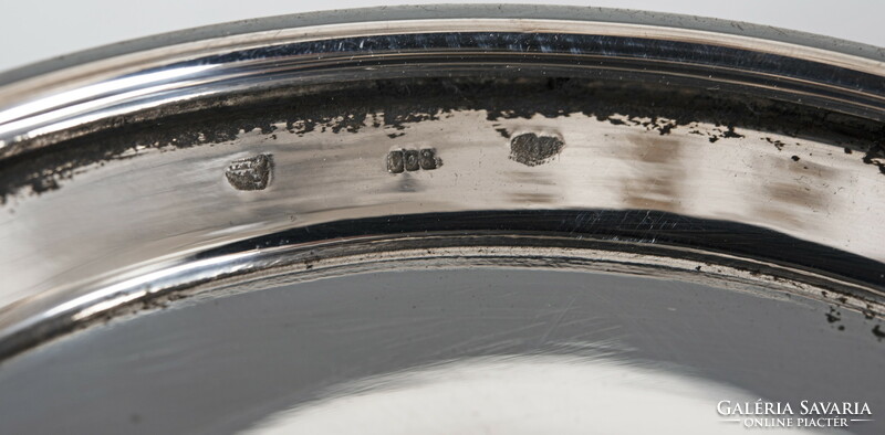 Silver covered bowl with tendrils (e07)
