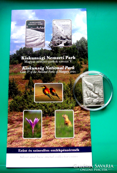 2020 - Kiskunság National Park - 2000 ft non-ferrous metal commemorative coin - in capsule, with mnb description