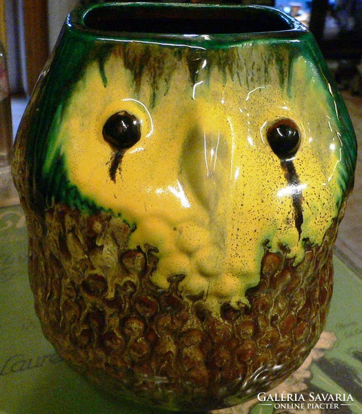 Retro ceramic owl vase