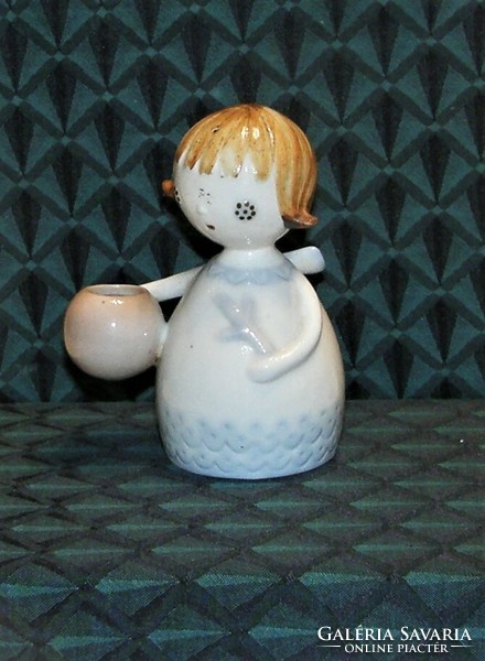 Angyalka - Aquincumi aqua festésű porcelán