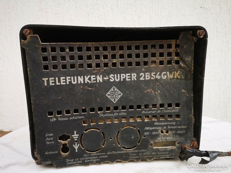 Telefunken rádió 1942 -44. 2.világháború idejéből Német. Rádió Múzeum