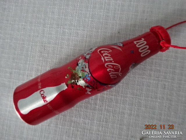 Christmas decoration, Coca Cola bottle, three pieces, three colors. He has!