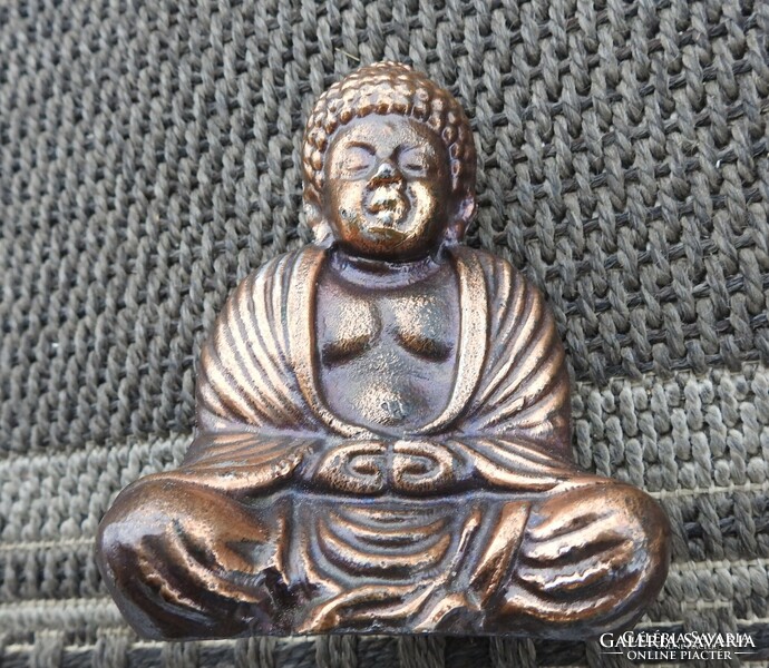 Buddha - bronzed solid metal statue