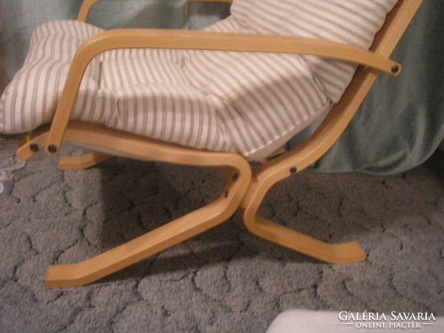 N10 Thonet  rugózó pihenő,relaxáló fotel gőzölt bükkfa lakkozott stílusikon vastag betéttel