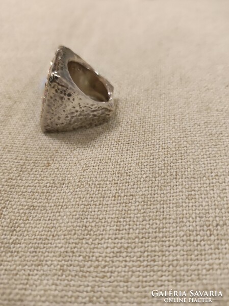 Israeli silver ring with swarovski stones (orit schatzman)
