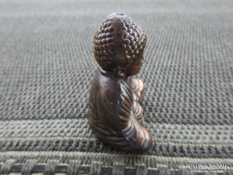 BUDDHA - bronzírozott tömör fém szobor