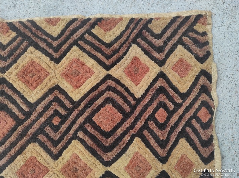 African woven cuba ethnic group congo africa folk art schowa tablecloth 826 6277
